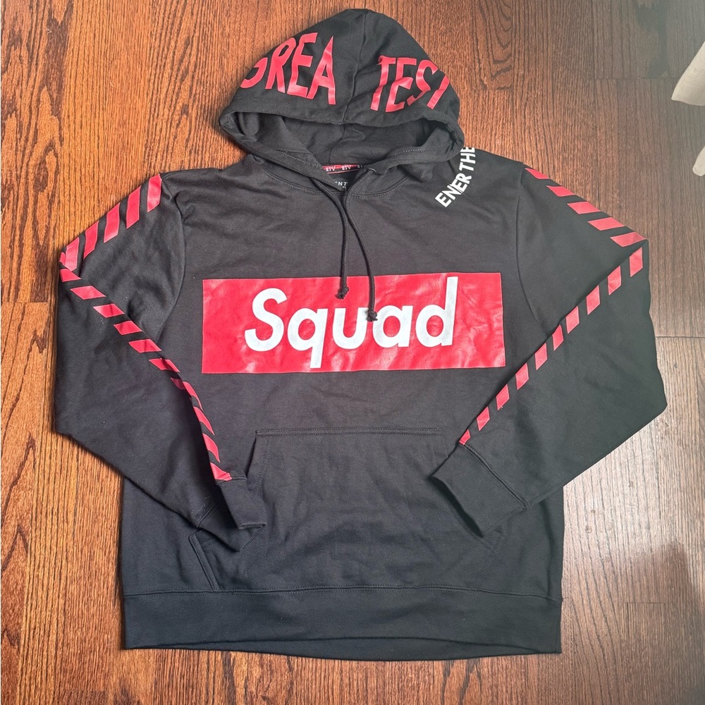 Black and Red Squad Hoodie